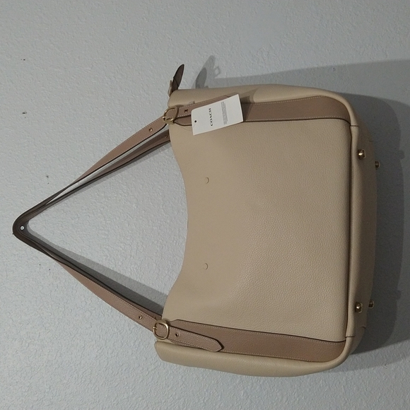 Coach Alana Pebbled Leather Colorblock Tote Bag - Picture 8 of 13